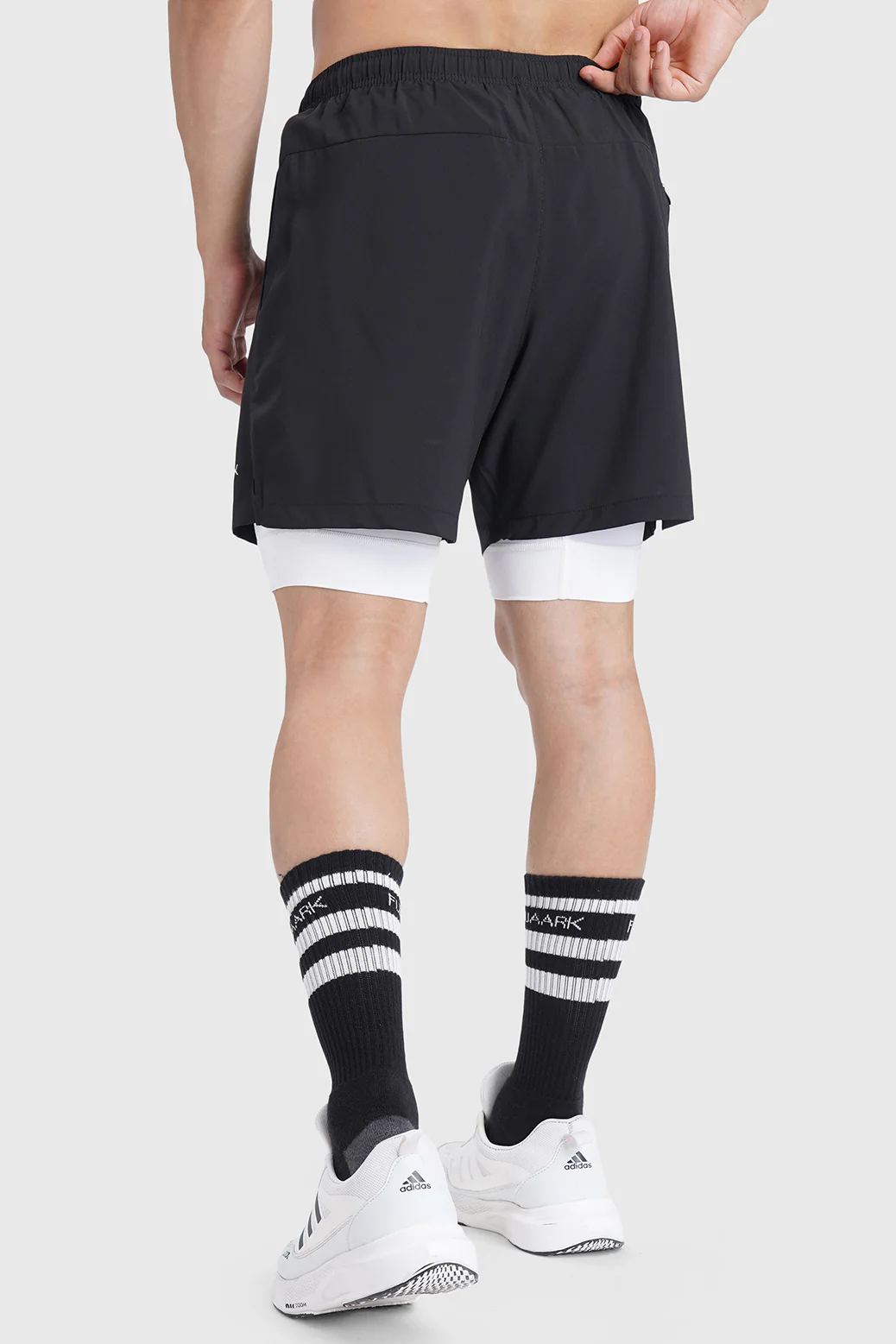 2 in 1 Laser Shorts Black - Image 6