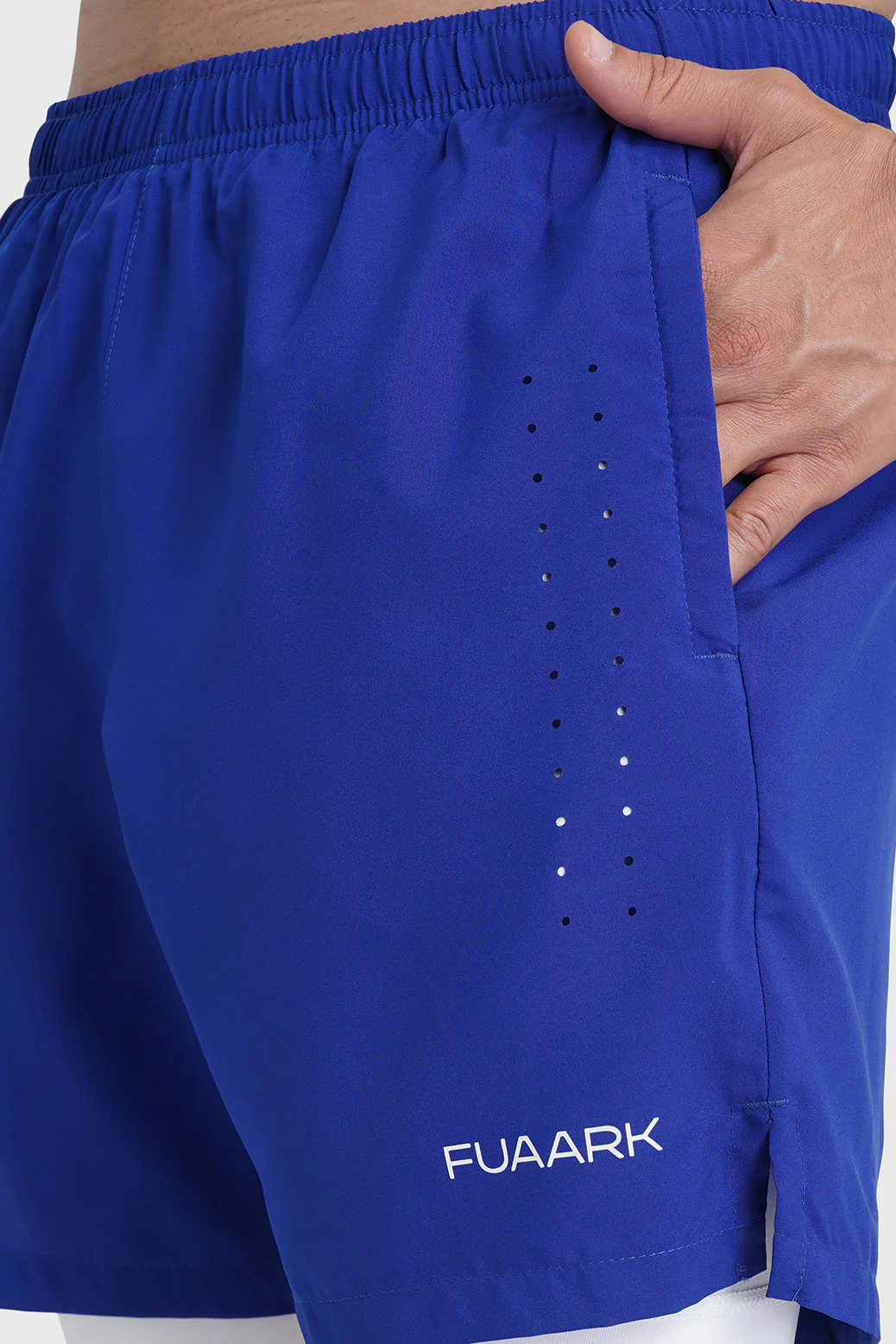 2 in 1 Laser Shorts Blue - Image 3