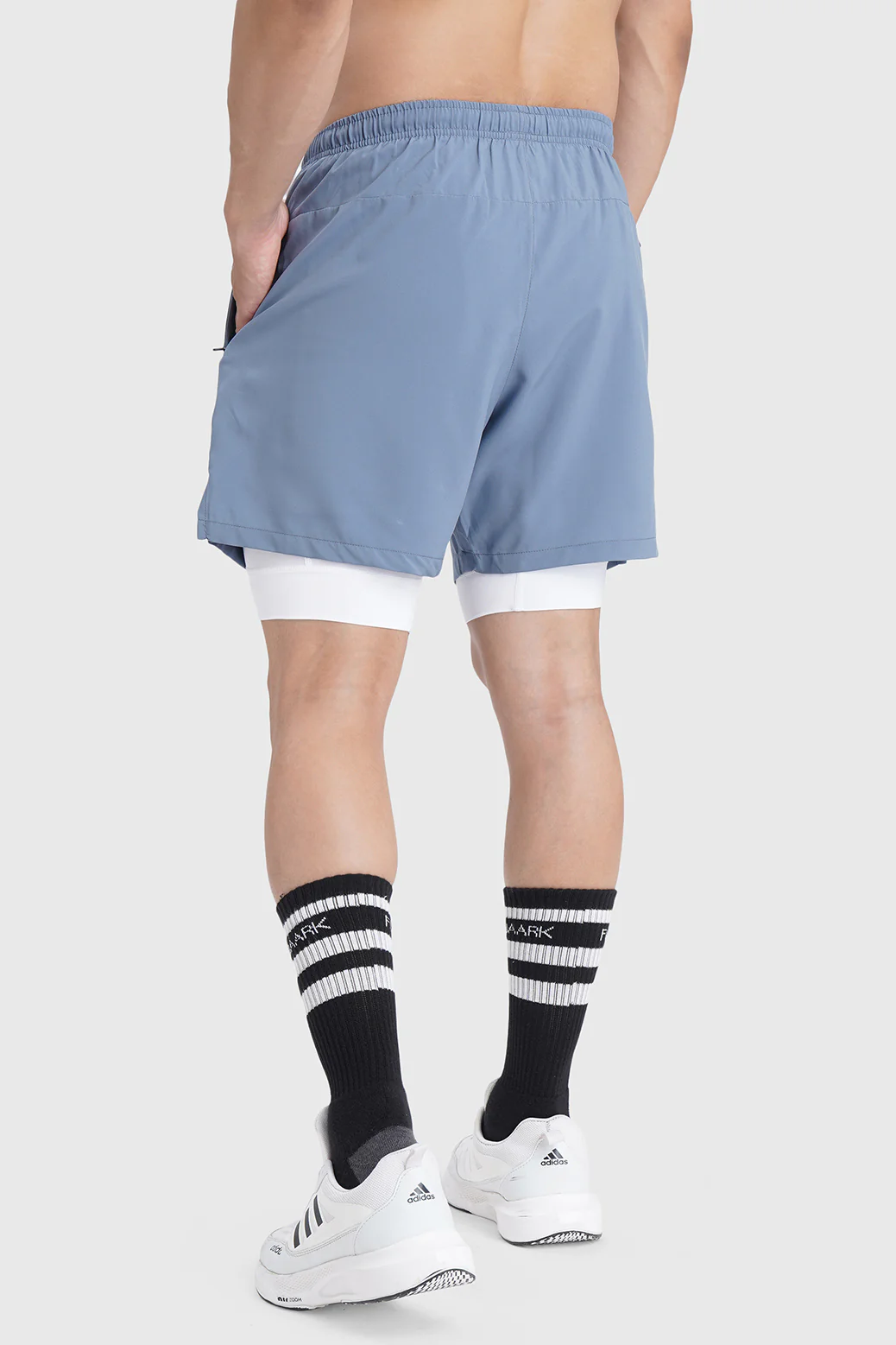 2 in 1 Laser Shorts Raw Steel - Image 7