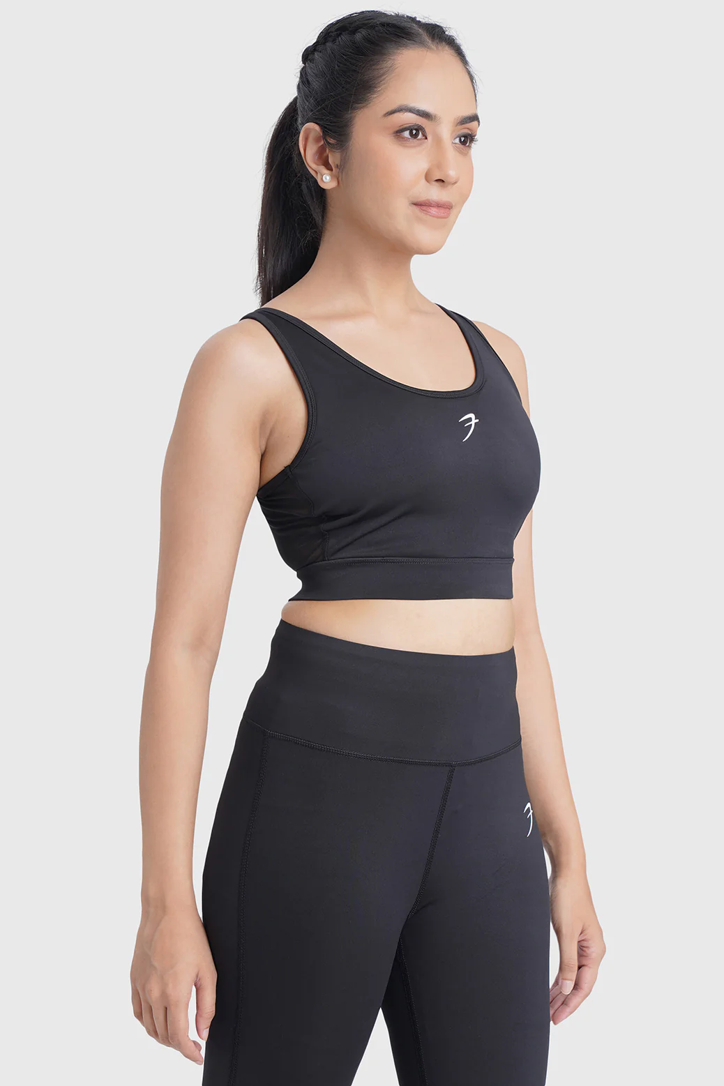 Active Full Support Sports Bra Black - Image 4
