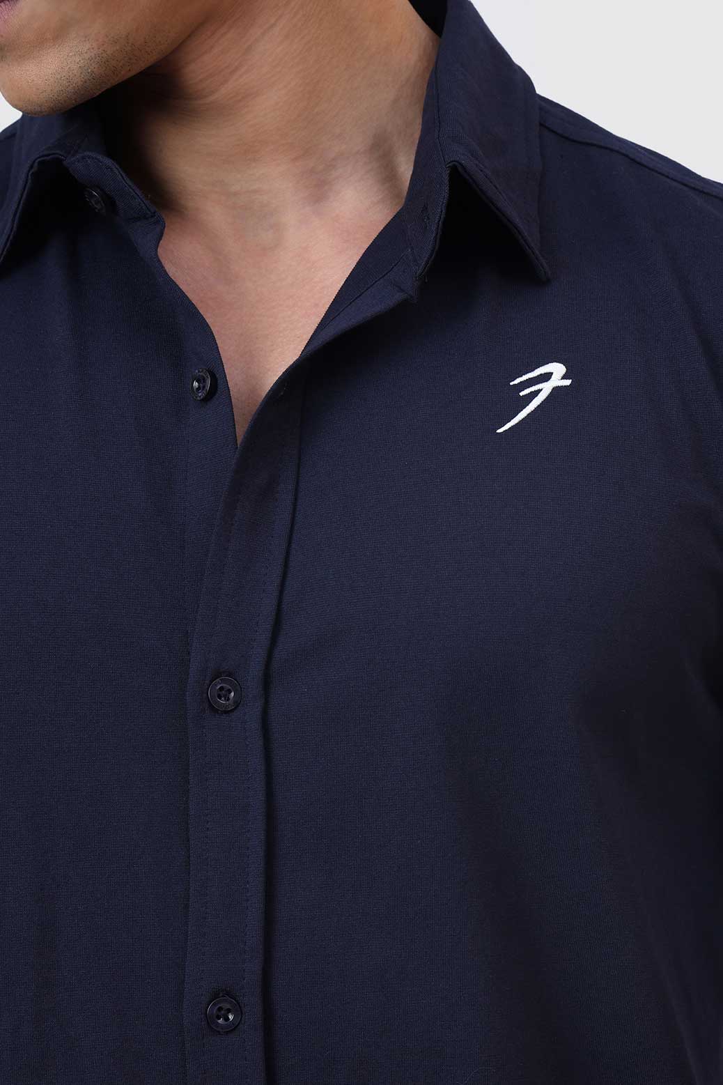 Aero Fullsleeves Shirt Navy - Image 4