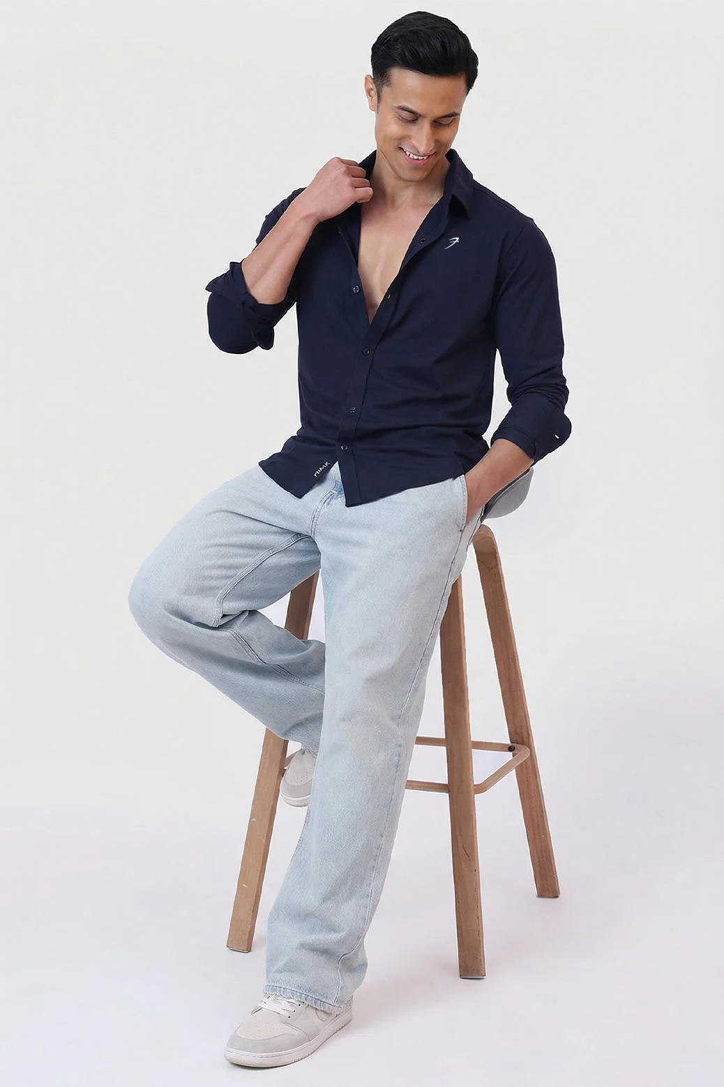 Aero Fullsleeves Shirt Navy - Image 7