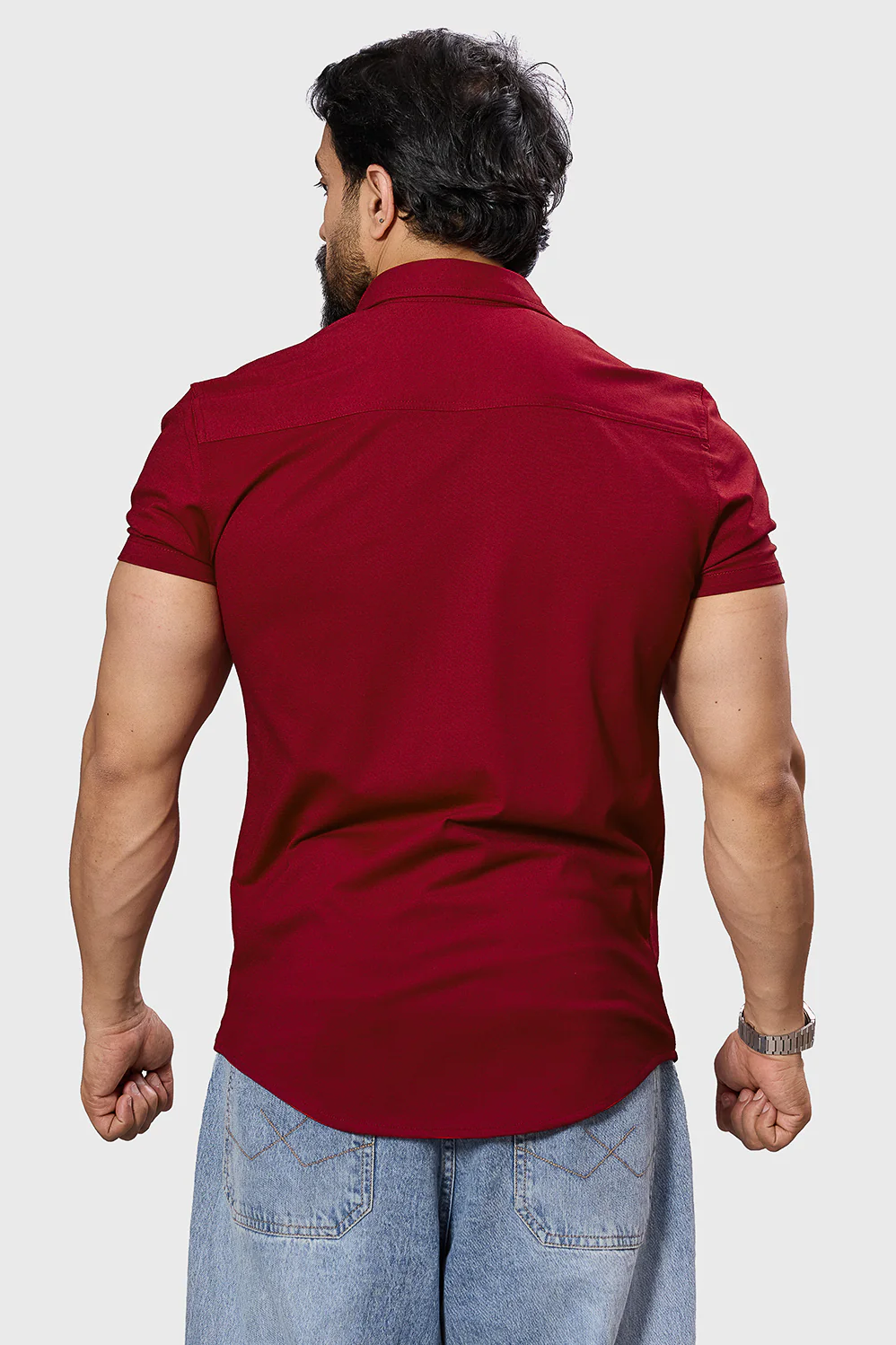 Aero Shirt Deep Red - Image 8