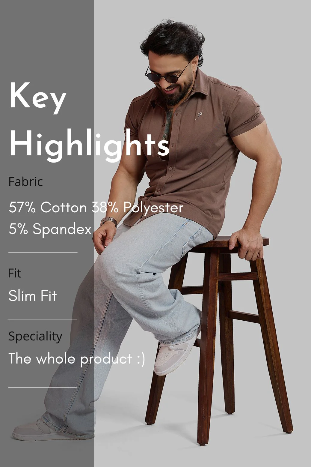 Aero Shirt Mocha - Image 7