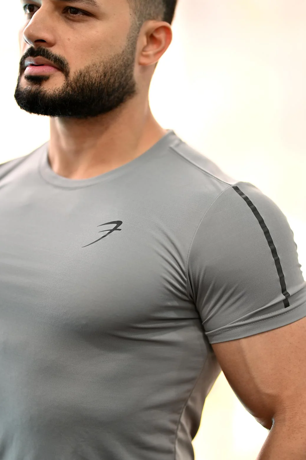 Apex T-shirt Light Grey - Image 4