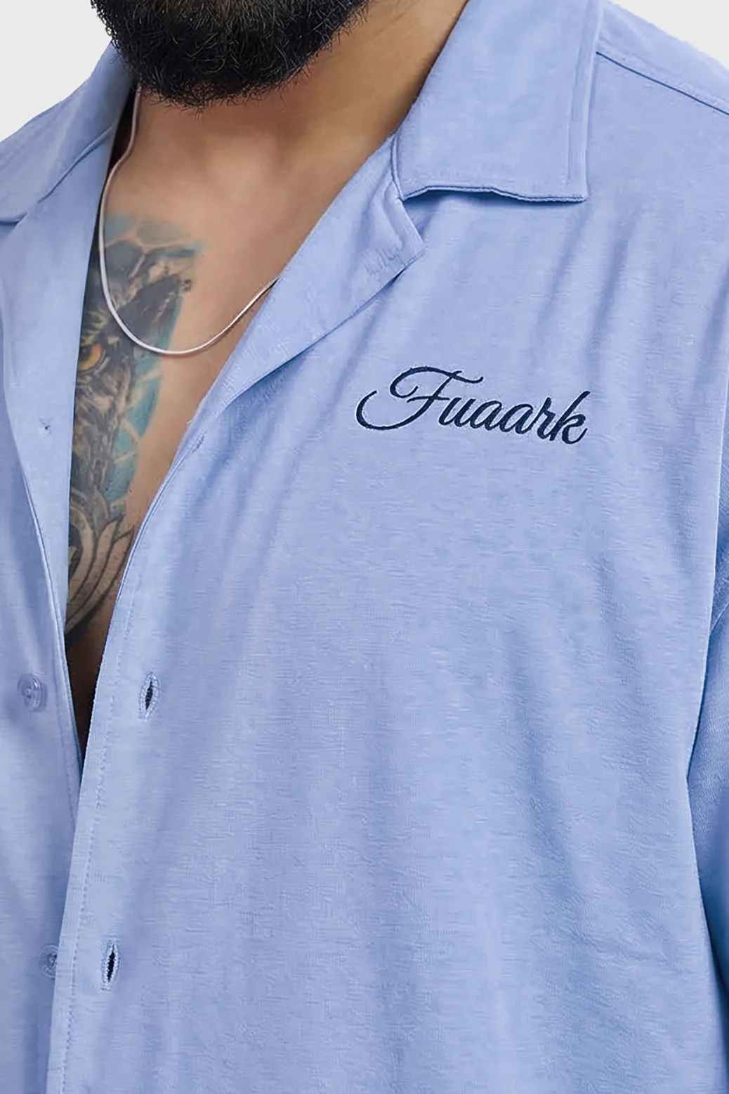 Ashline Oversized Shirt Sky Blue - Image 3