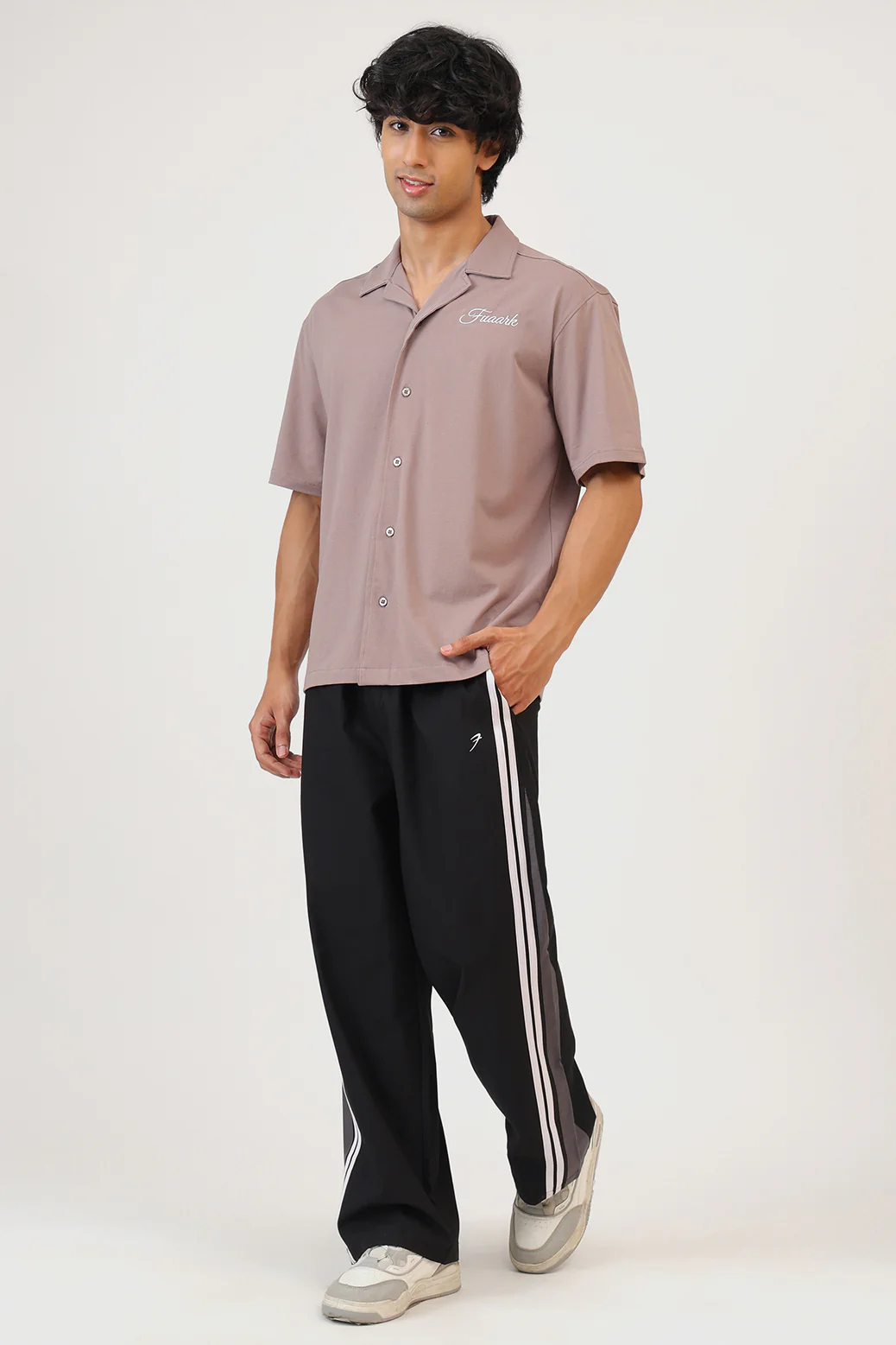 Ashline Oversized Shirt Pastel Brown - Image 2
