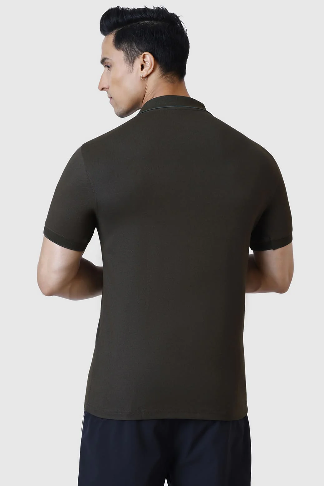 Aura Polo T-shirt Olive - Image 6