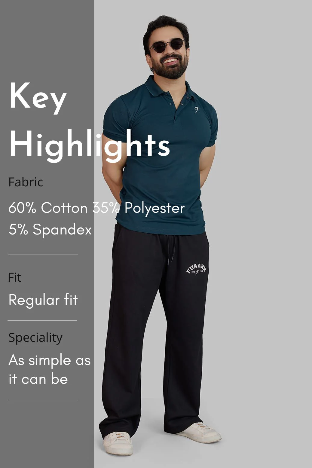 Aura Polo T-shirt Teal - Image 6
