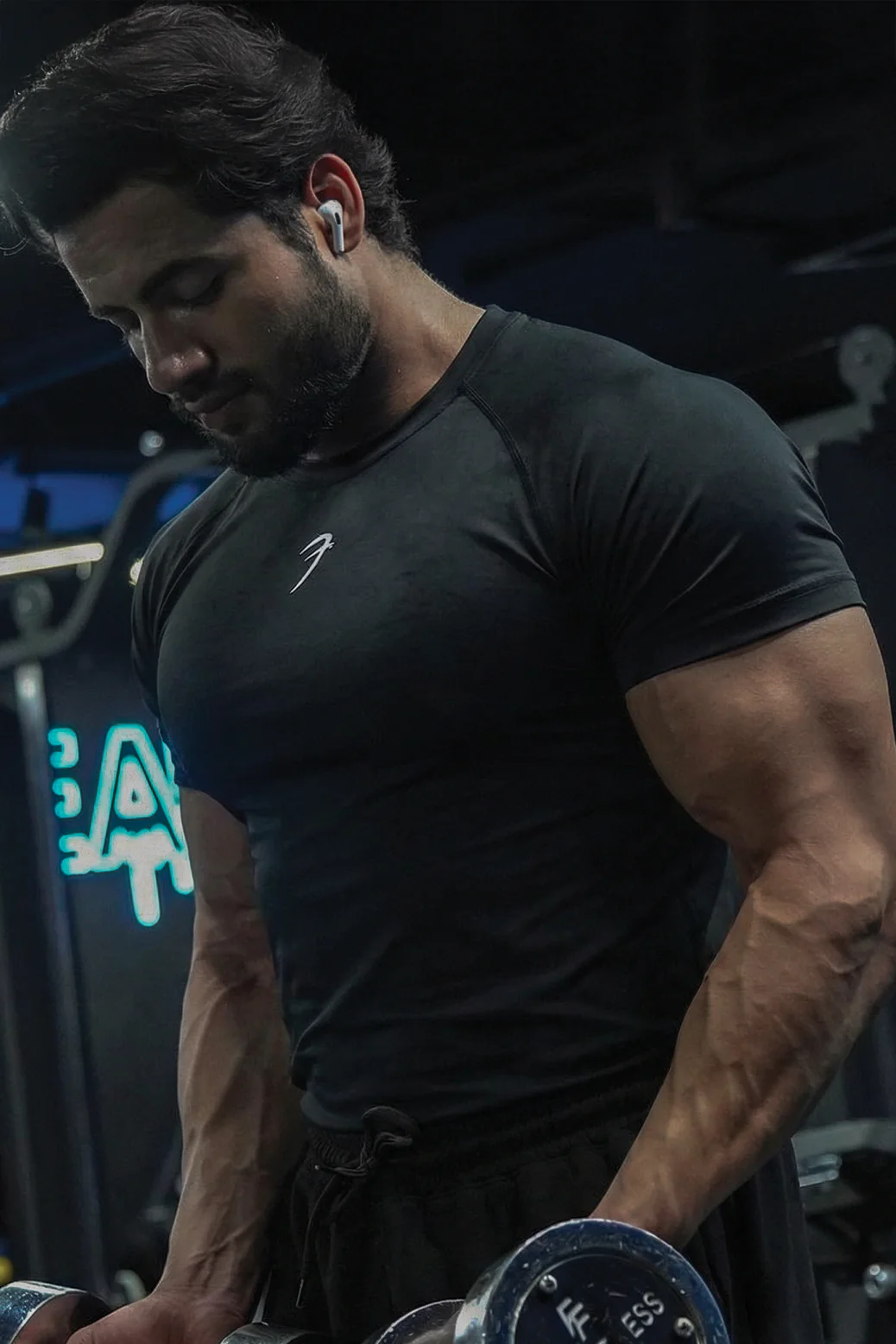 Bare Nylon T-shirt Black