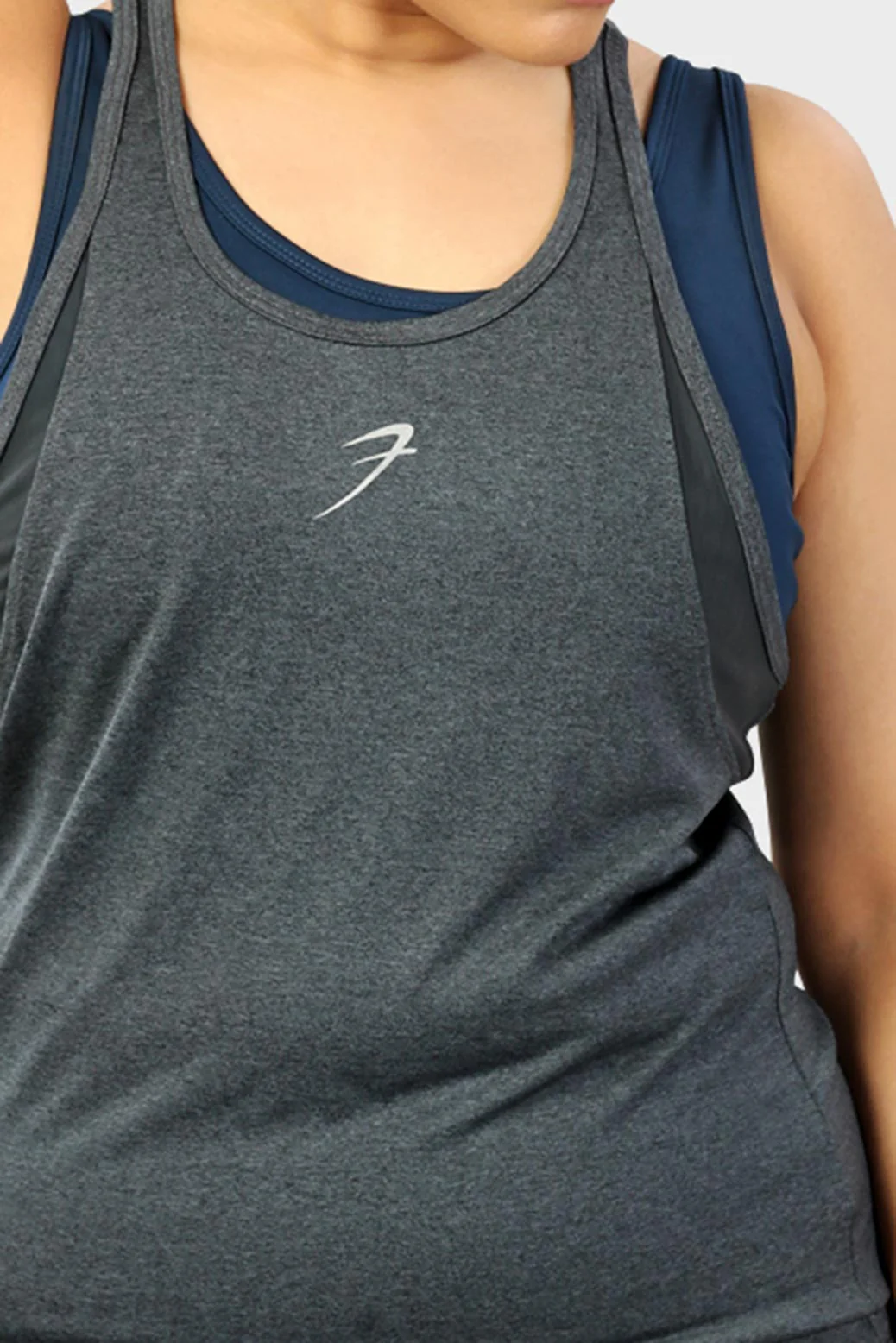 Bold Melange Tank Dark Grey - Image 6