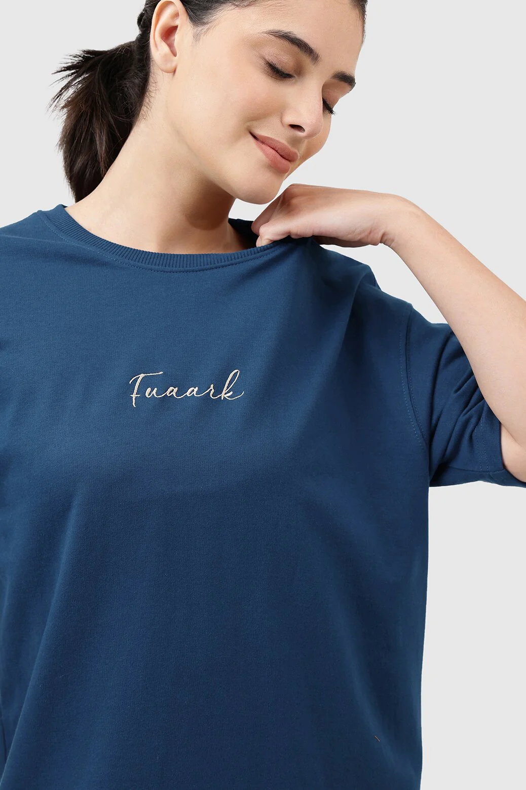 Bold Oversized T-shirt Teal - Image 3
