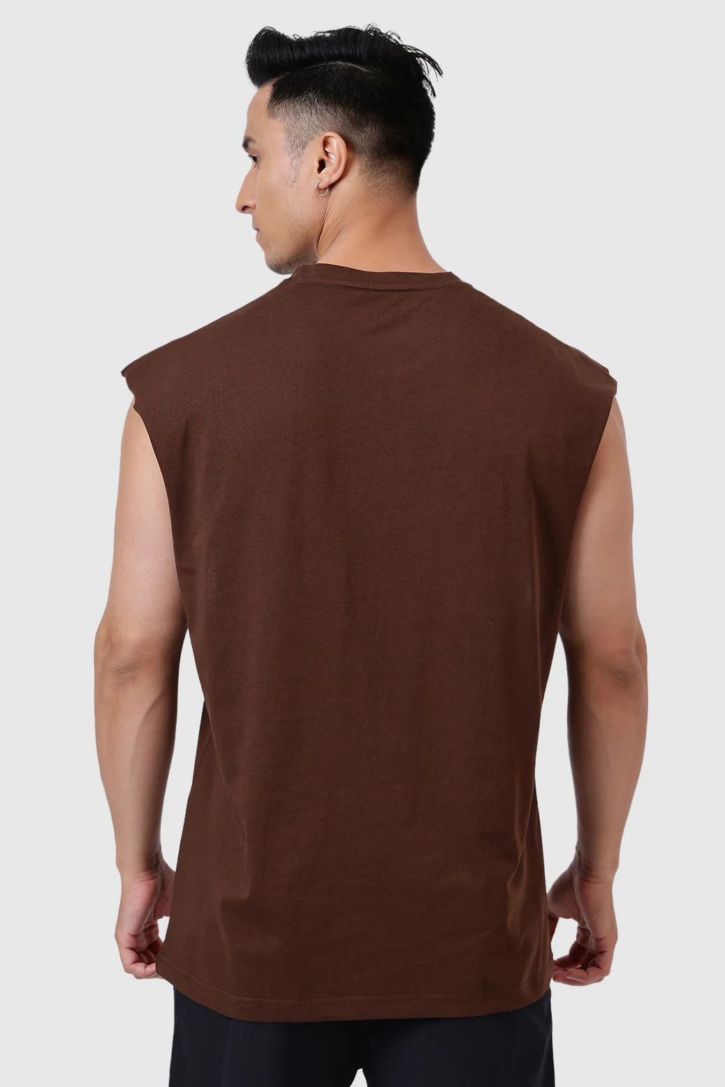 Brisk Capsleeves T-shirt Coffee - Image 6