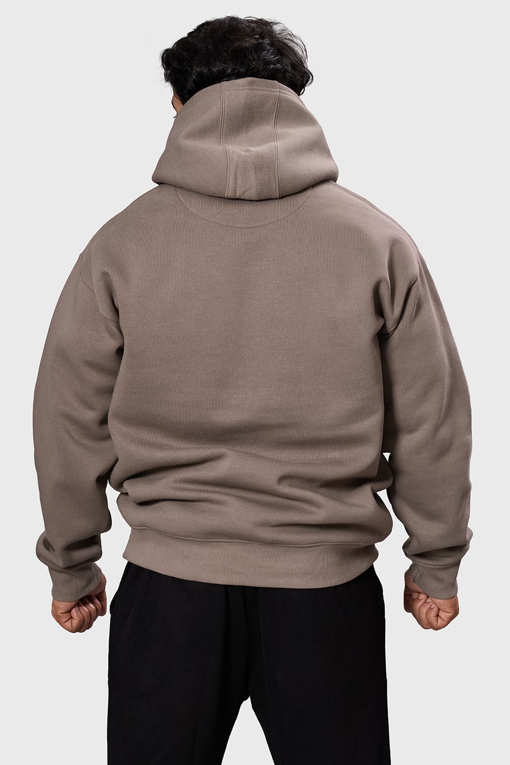 Brookline Oversized Hoodie Brown - Image 6