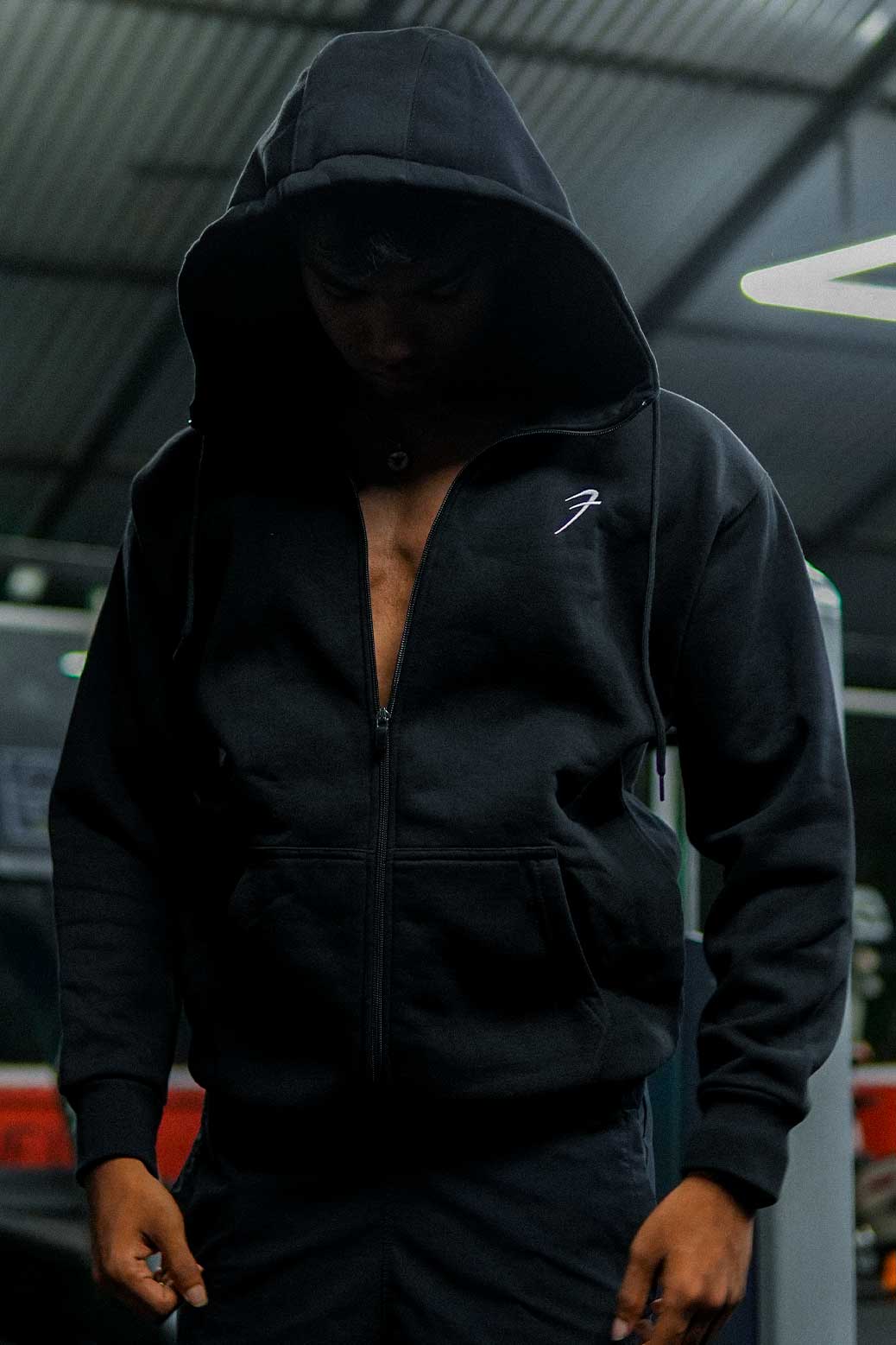 Brookline Oversized Jacket Black - Image 2