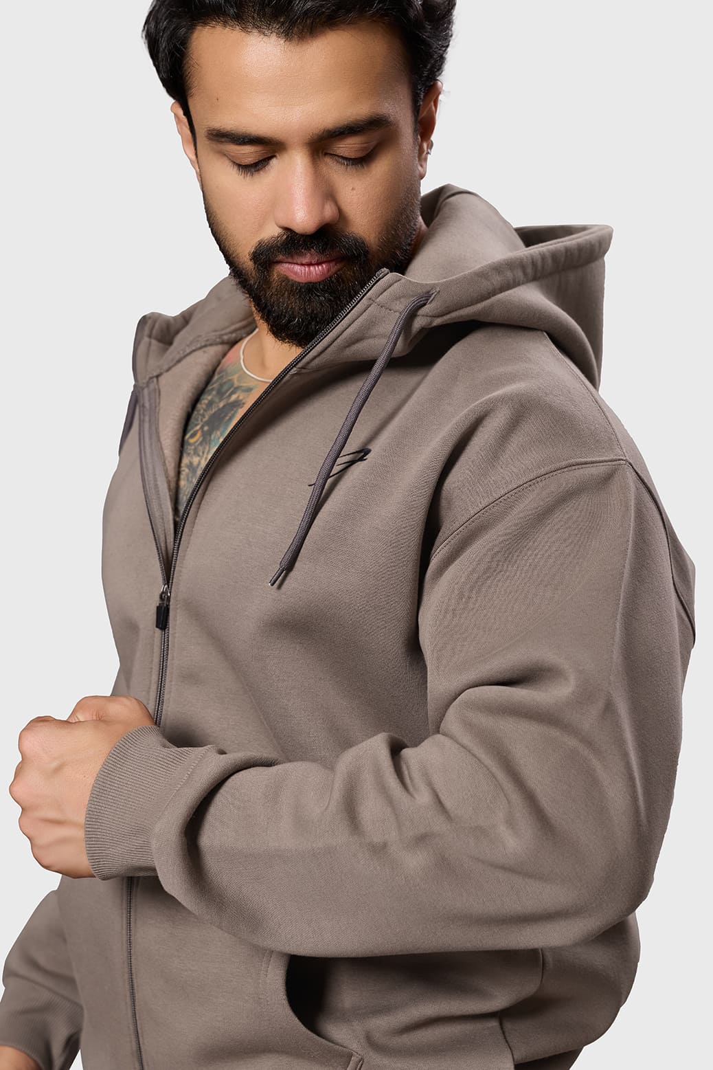 Brookline Oversized Jacket Brown - Image 5