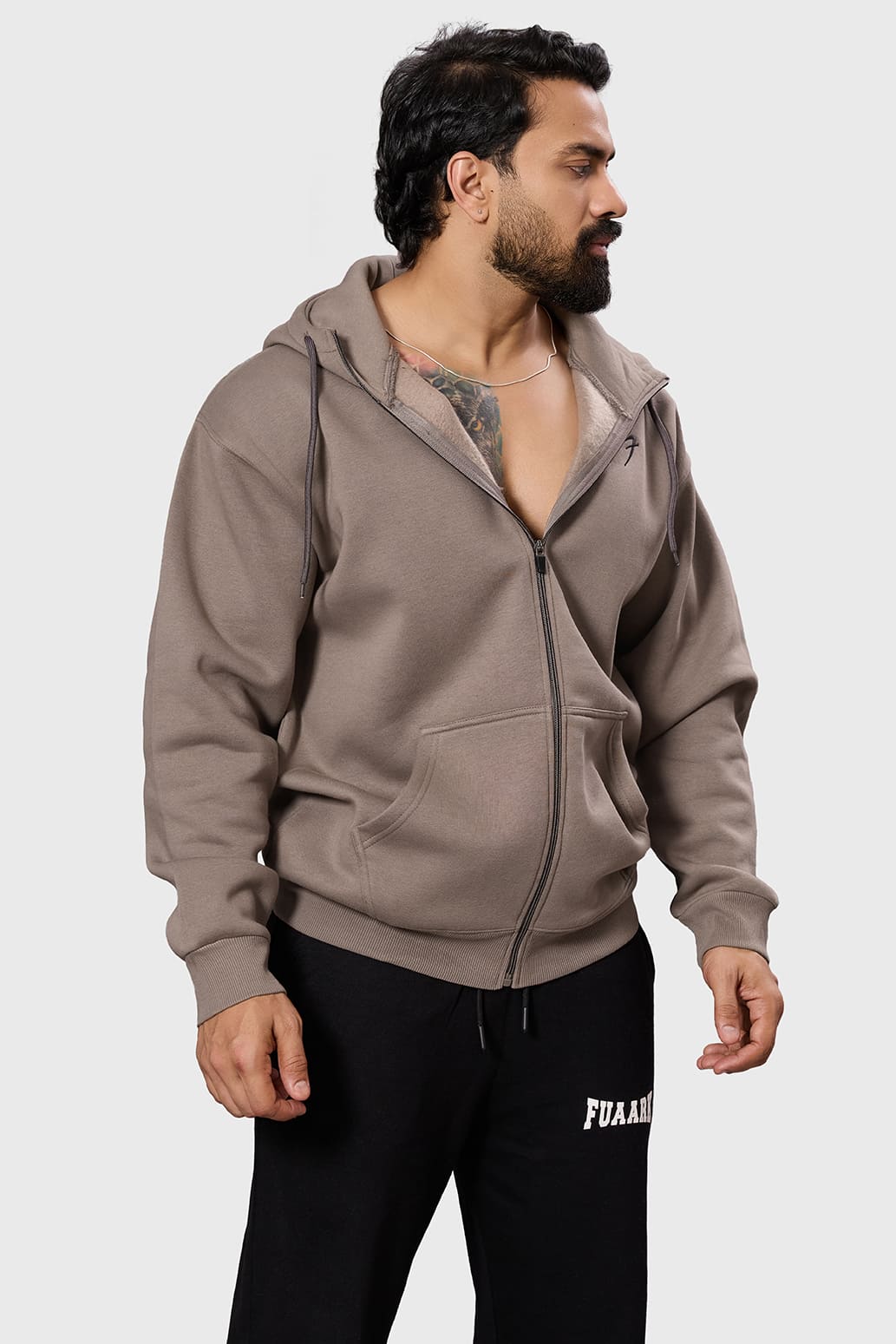 Brookline Oversized Jacket Brown - Image 6