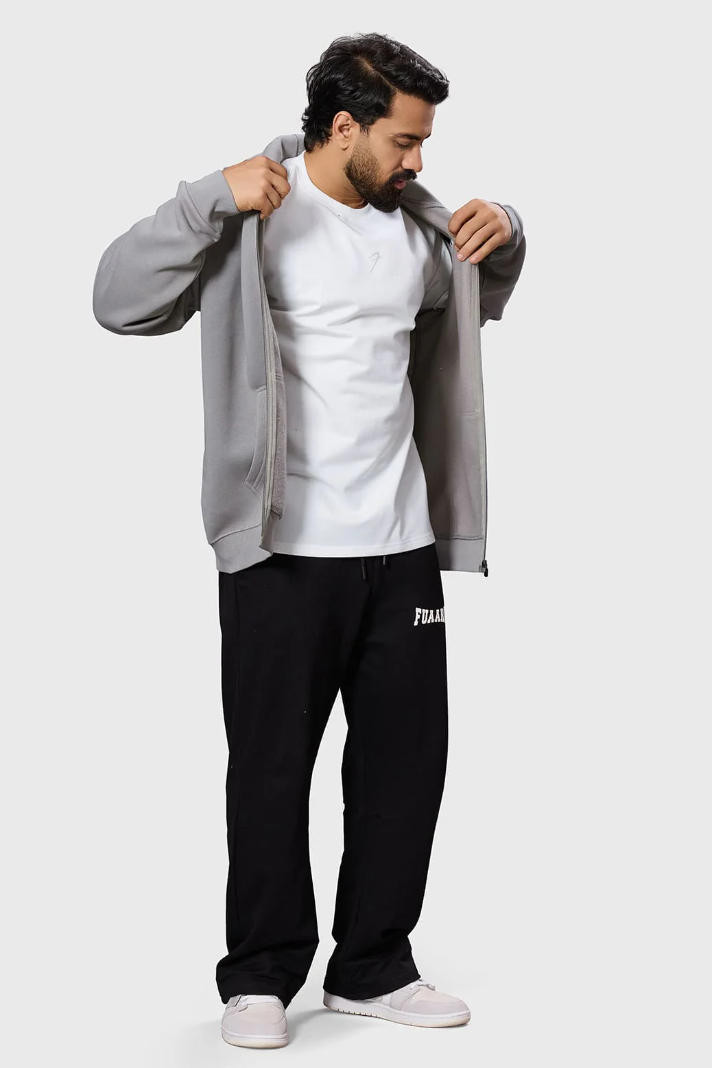 Brookline Oversized Jacket Grey - Image 3