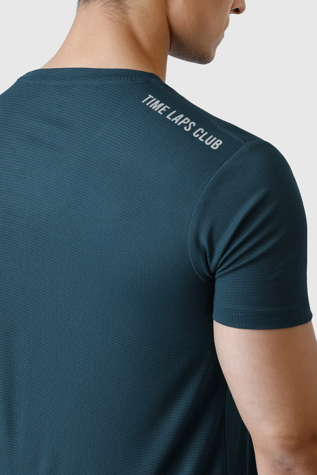 Checks Running T-shirt Bottle Green - Image 6