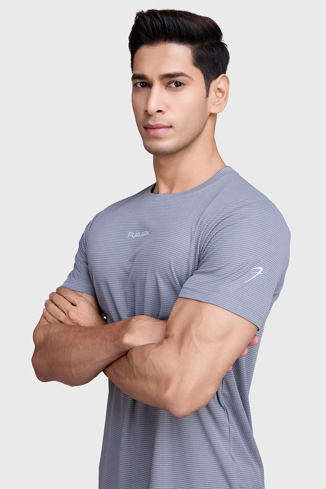 Checks Running T-shirt Ultimate Grey - Image 4