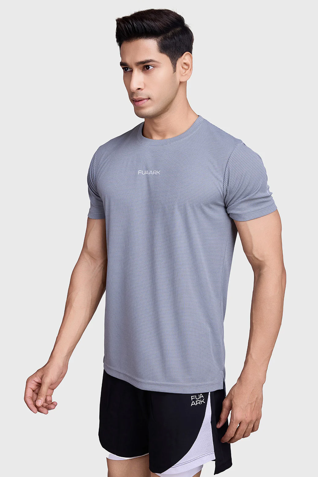 Checks Running T-shirt Ultimate Grey - Image 6