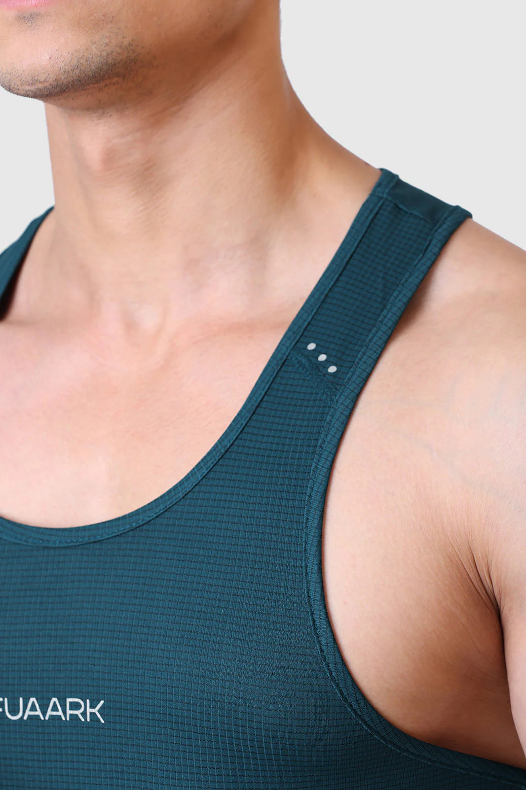 Checks Running Tank Bottle Green - Image 3