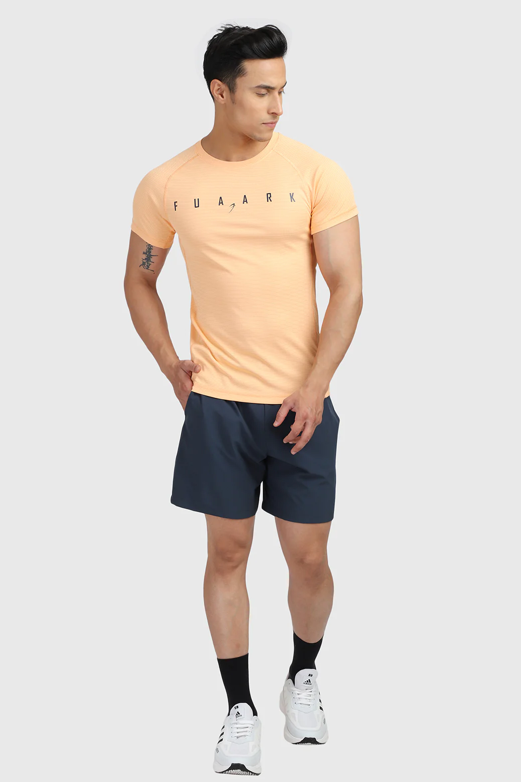 Checks T-shirt Peach - Image 5