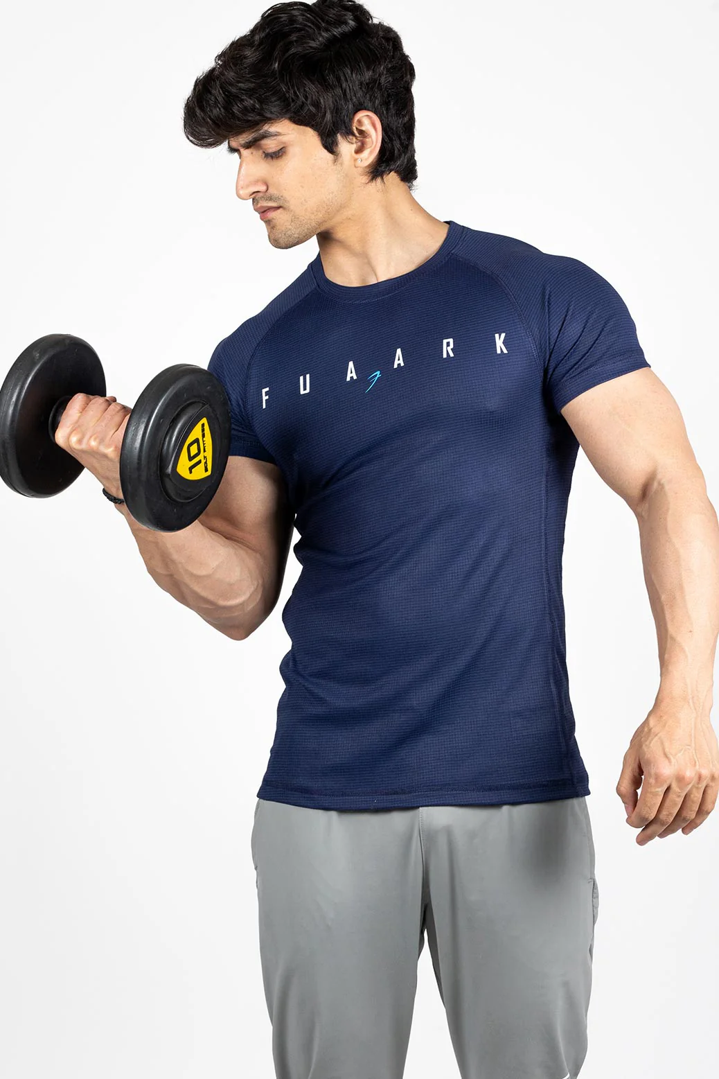 Checks T-shirt Navy - Image 4