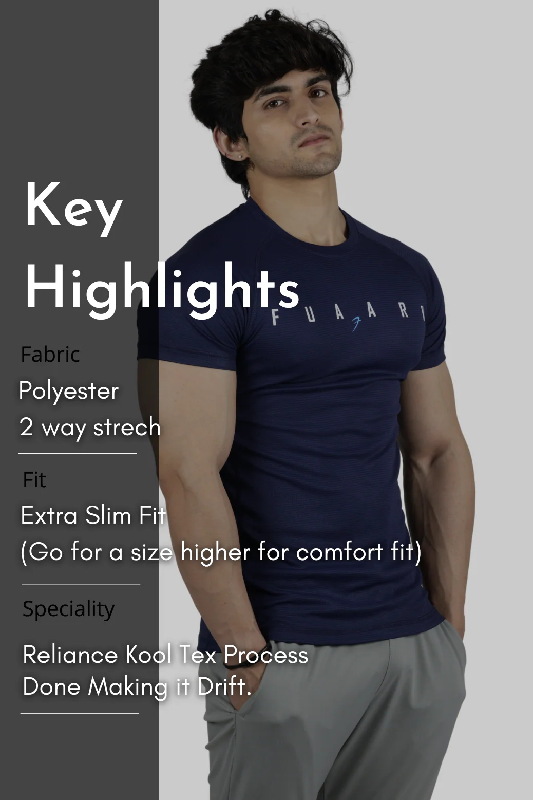Checks T-shirt Navy - Image 6