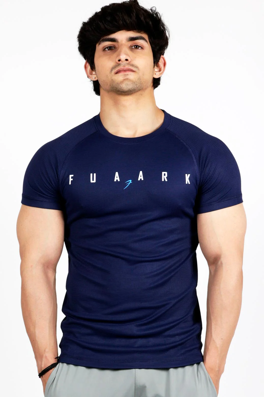 Checks T-shirt Navy - Image 7