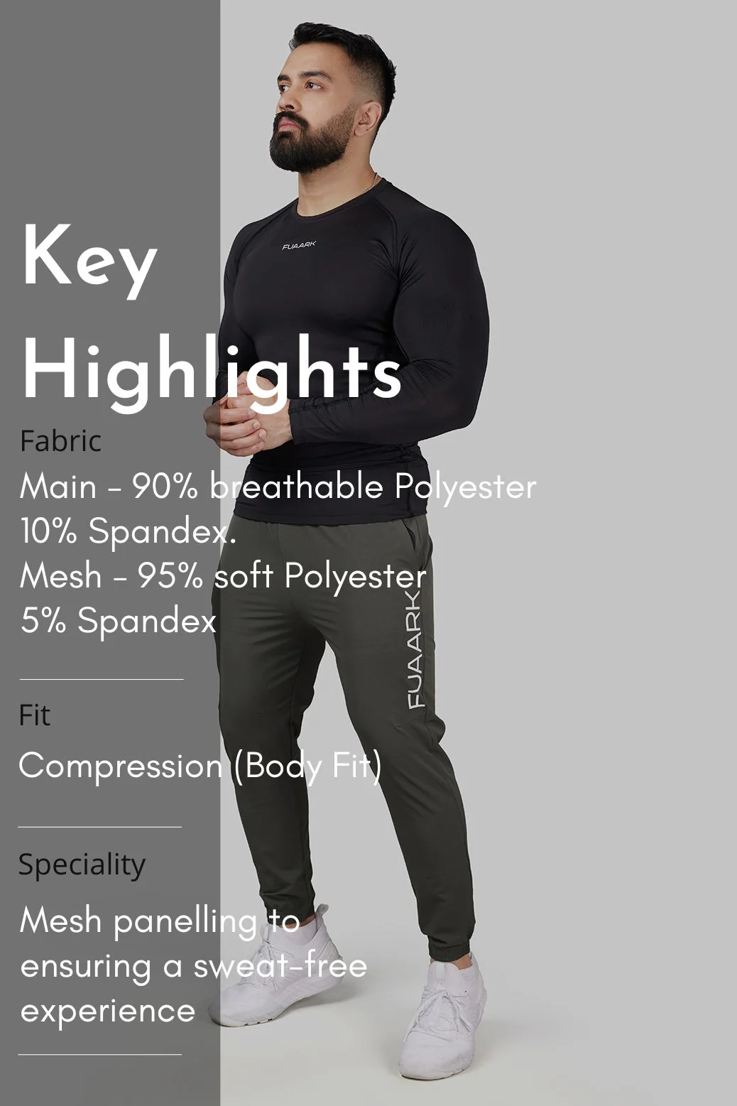 Compression 2.0 Full Sleeves T-shirt Black - Image 7