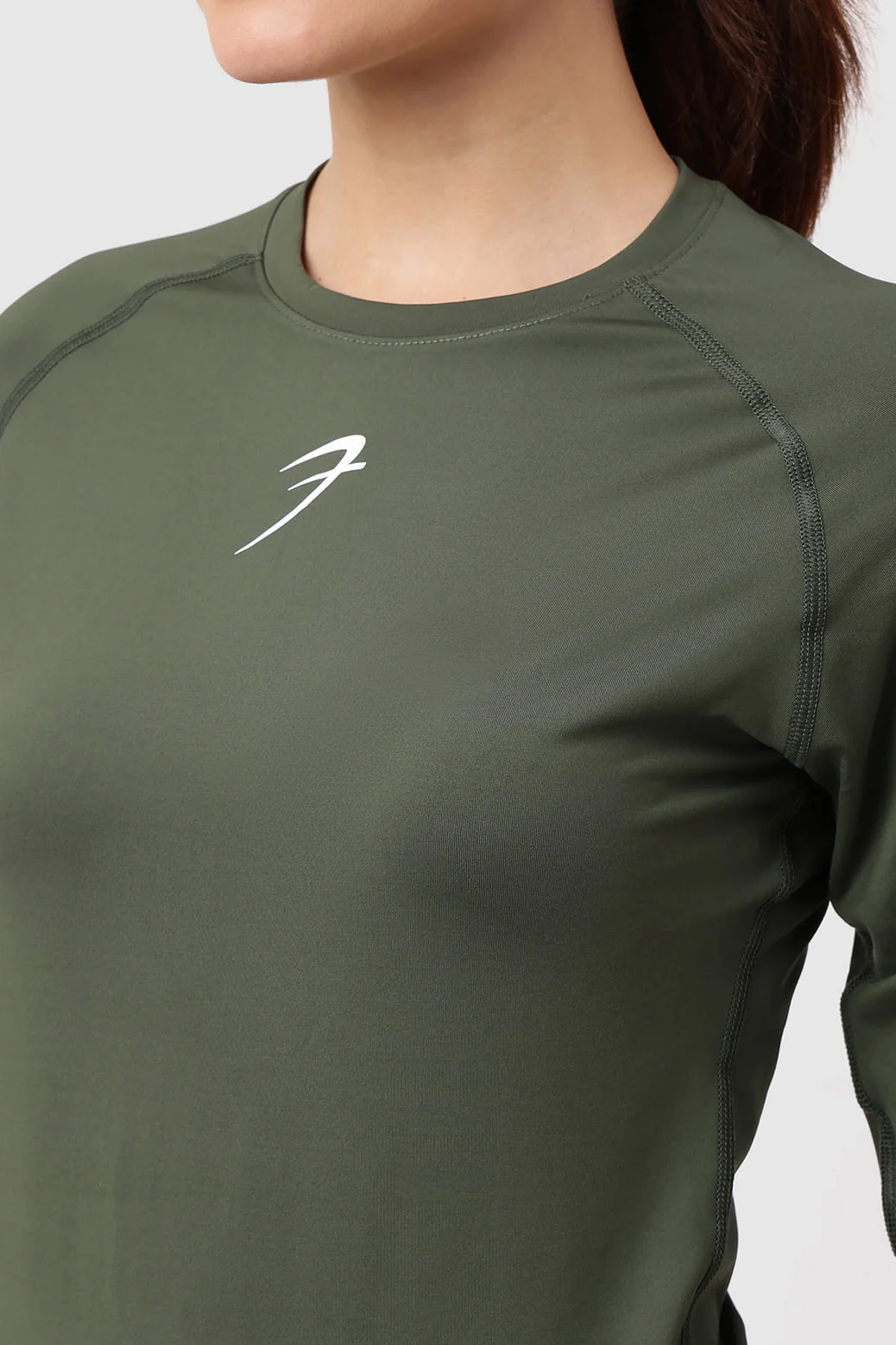 Compression Full T-shirt Olive - Image 3