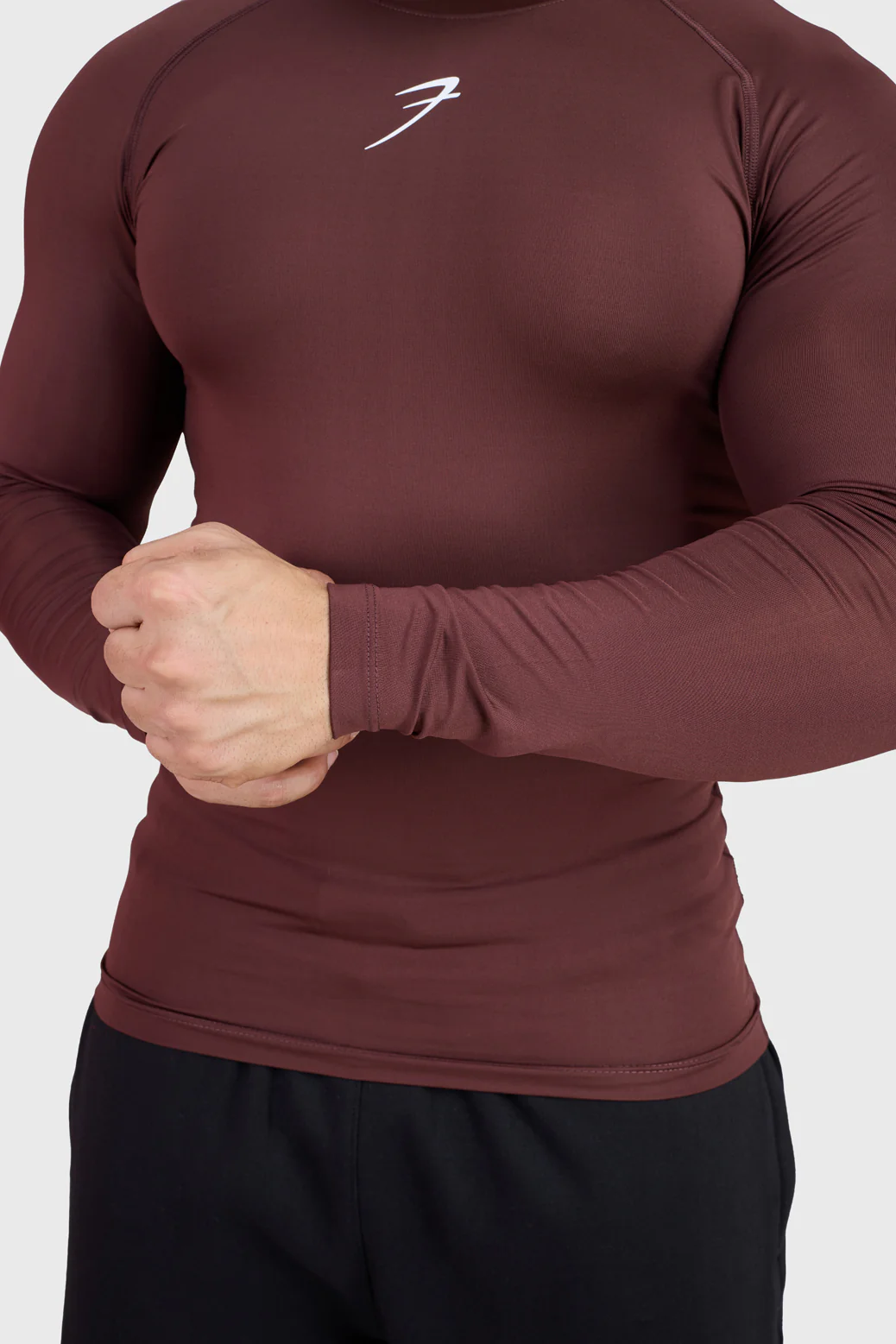 Compression Fullsleeves T-shirt Brown - Image 6