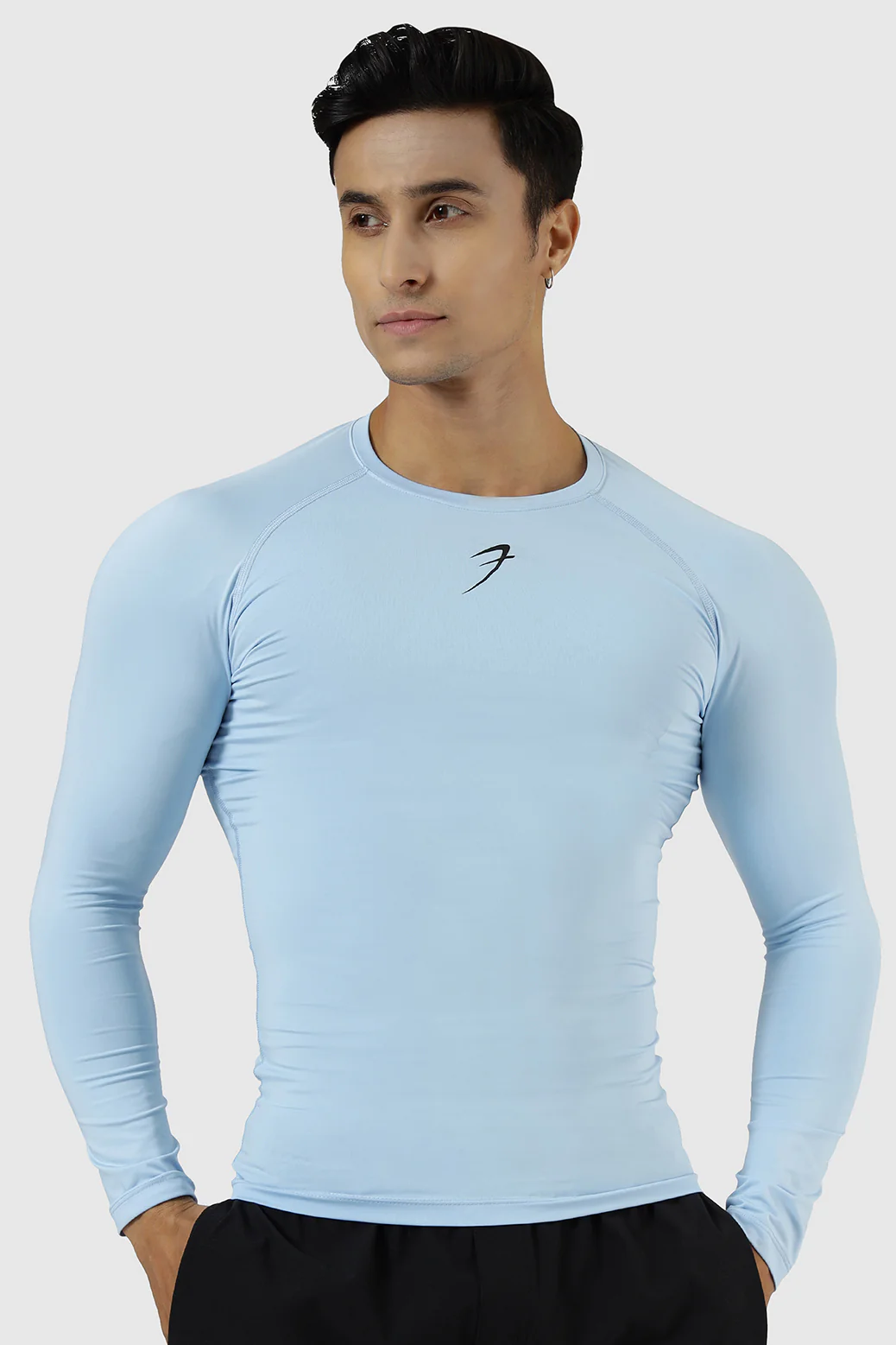 Compression Fullsleeves T-shirt Glacial Blue - Image 4