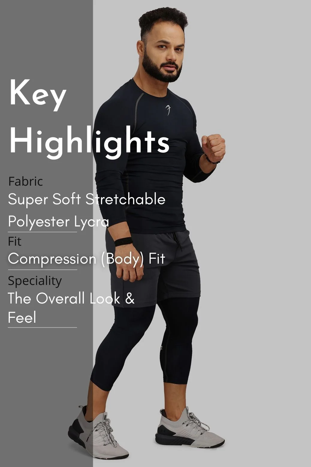 Compression Fullsleeves T-shirt Navy - Image 6