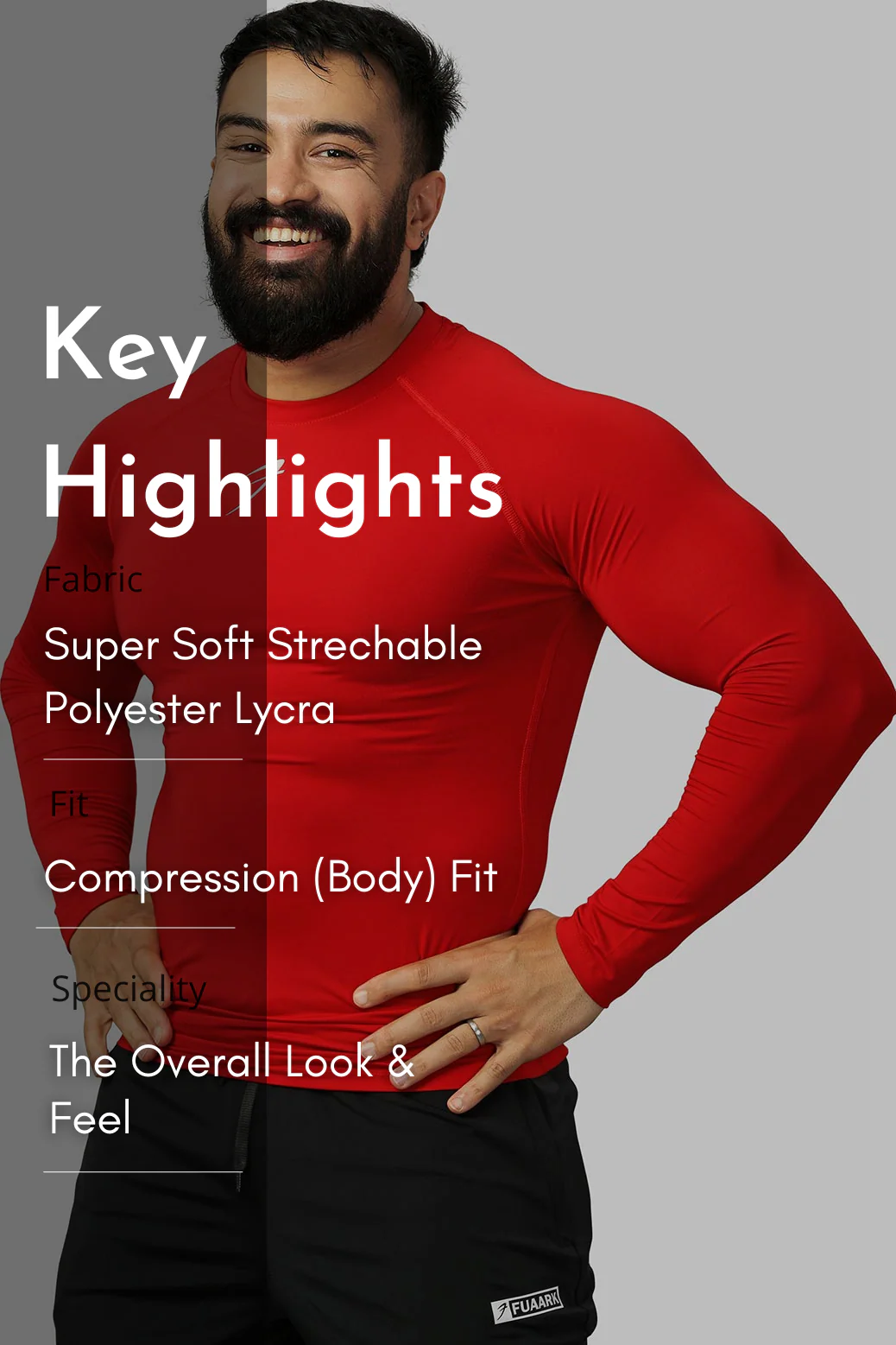 Compression Fullsleeves T-shirt Red - Image 6