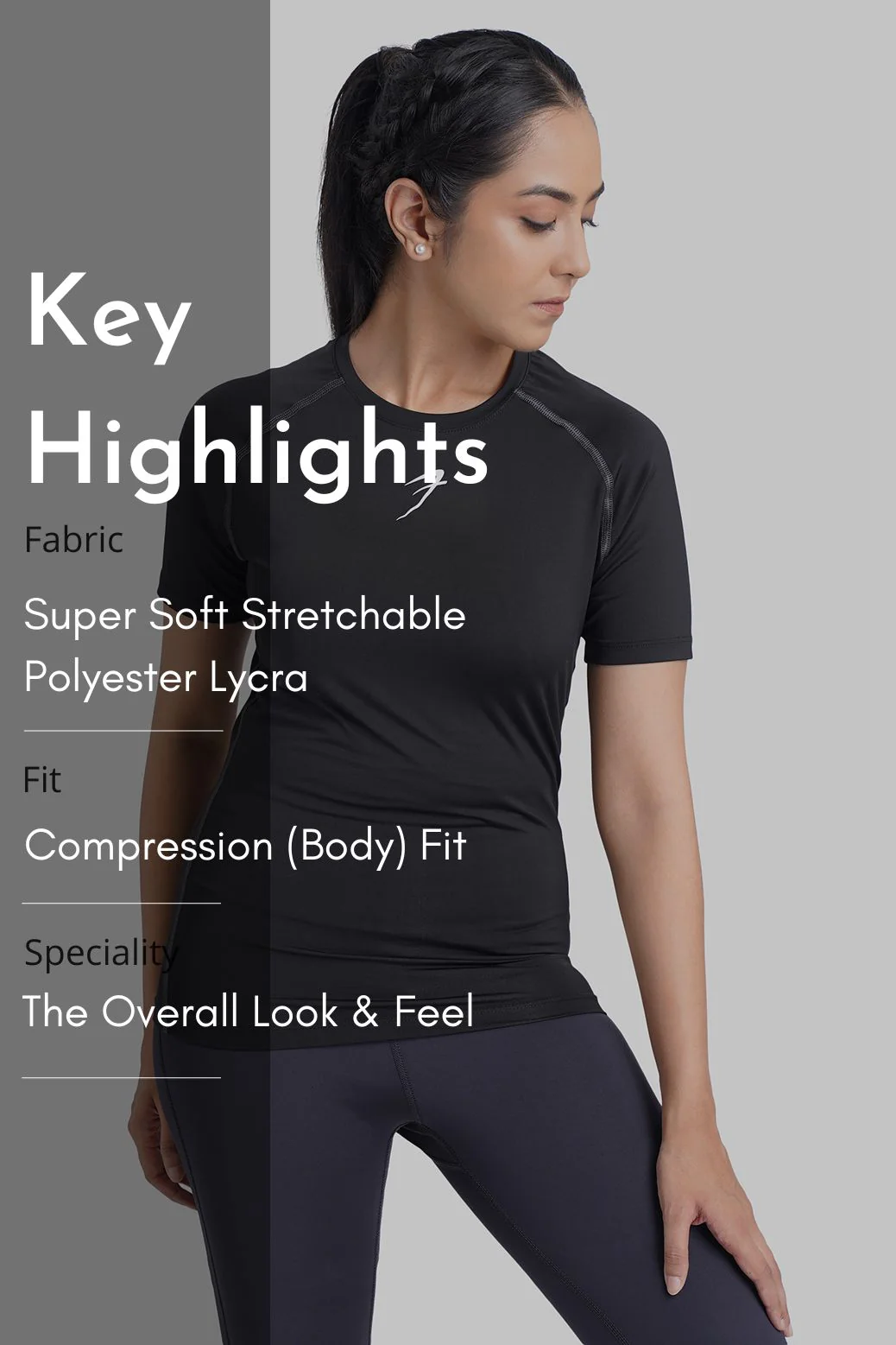 Compression T-shirt Black - Image 8