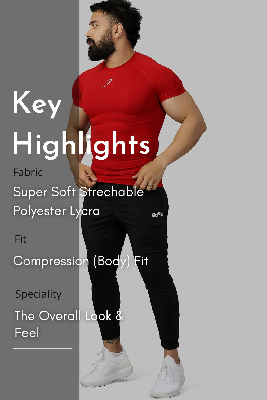 Compression T-shirt Red - Image 7