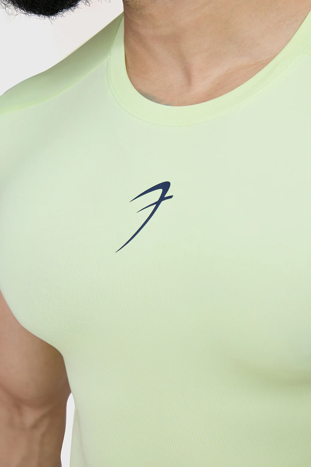 Compression Sleeveless Tank Lime - Image 3