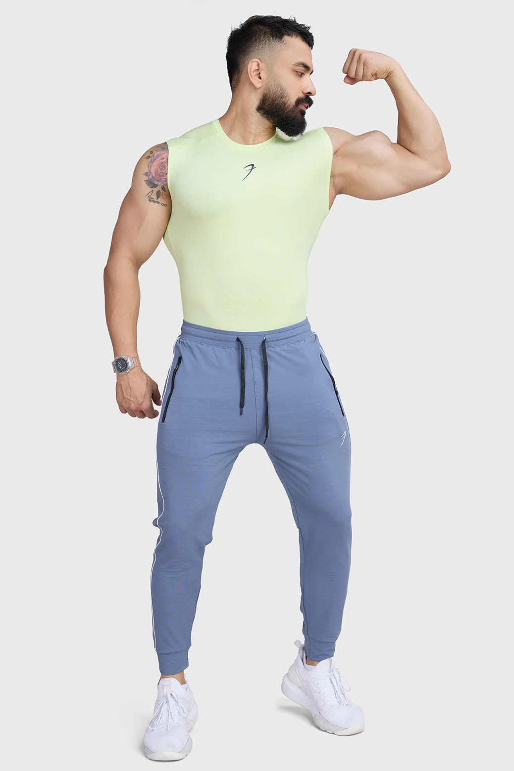 Compression Sleeveless Tank Lime - Image 7