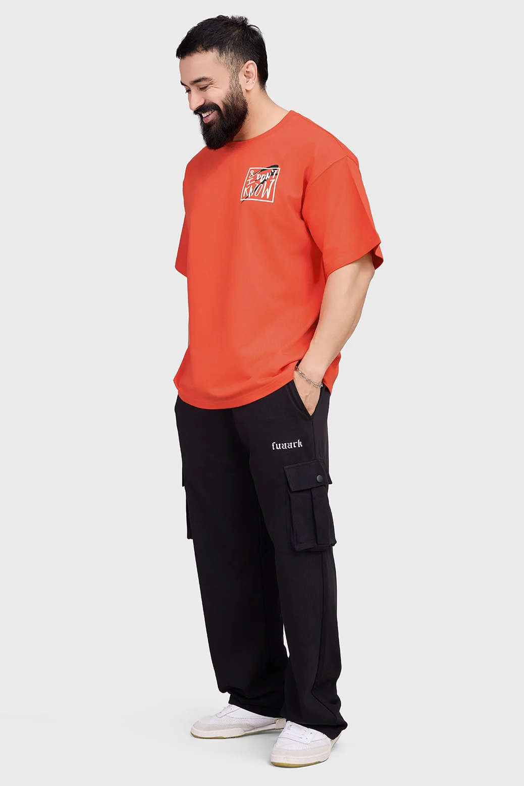 Dapper Oversized T-shirt Orange - Image 3