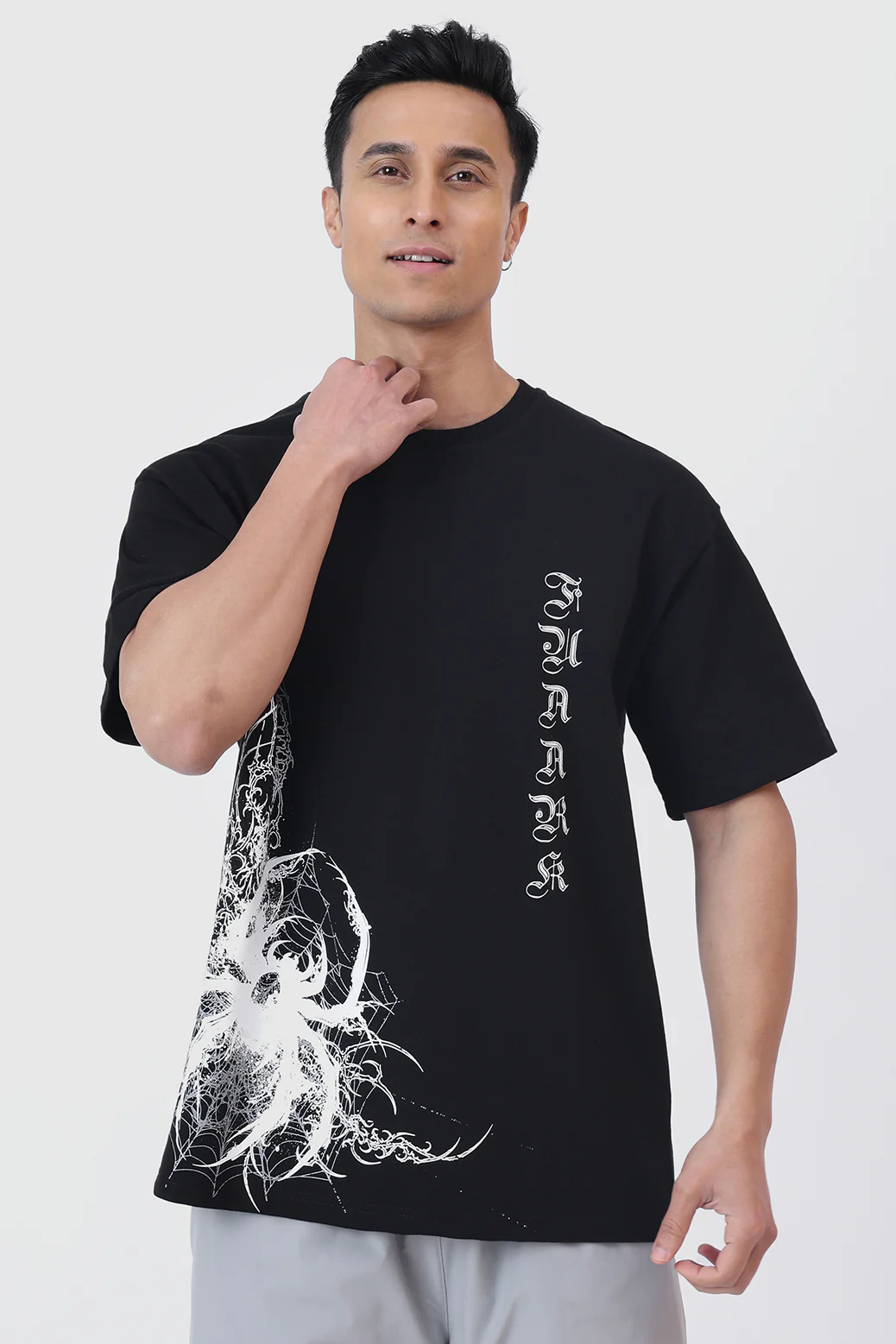 Dark Web Oversized T-shirt Black - Image 6