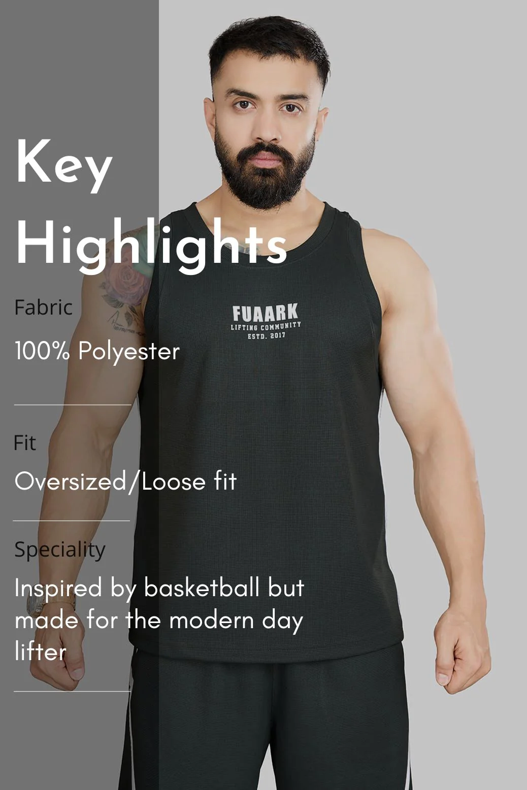 Drip Oversized Tank Olive - Image 7