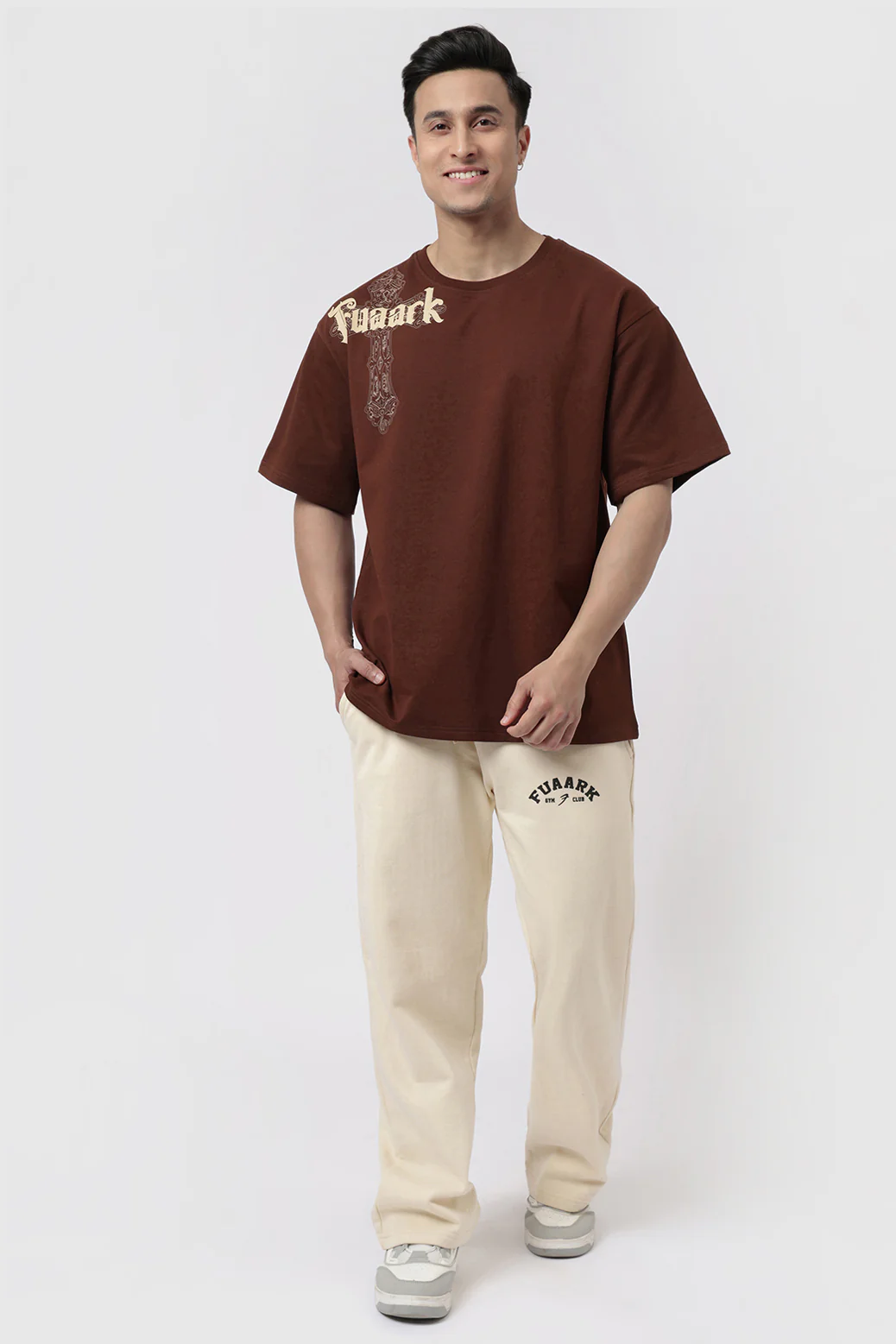 Eagle Oversized T-shirt Coffee - Image 3
