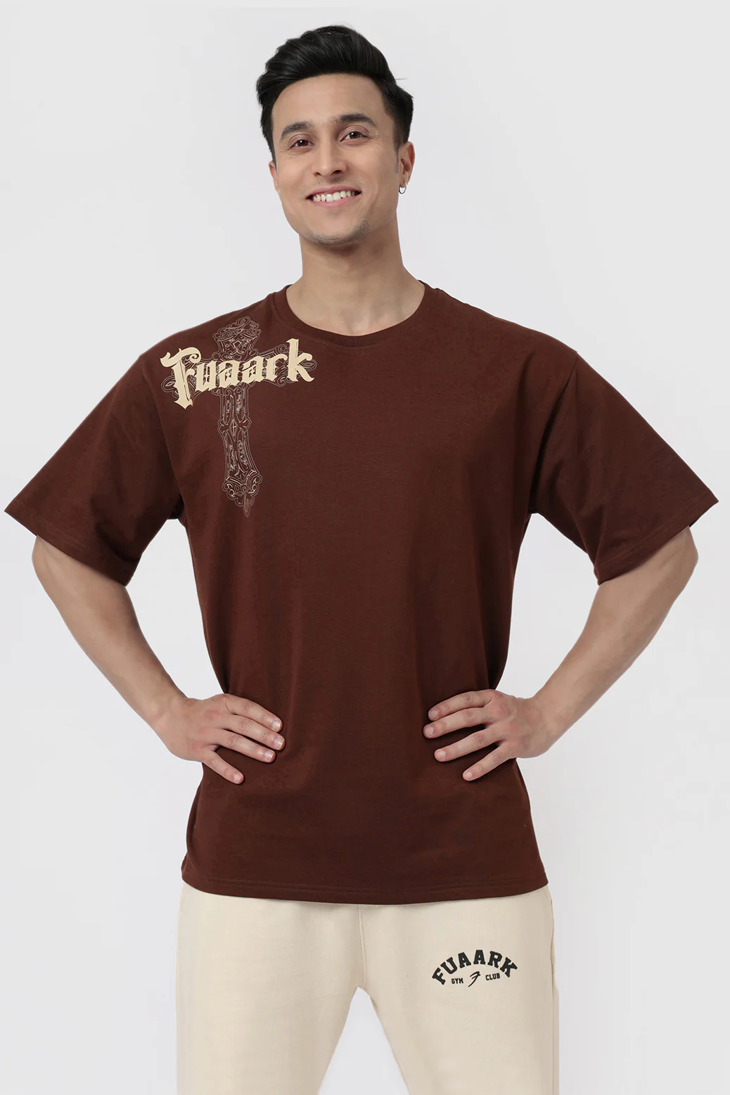 Eagle Oversized T-shirt Coffee - Image 5