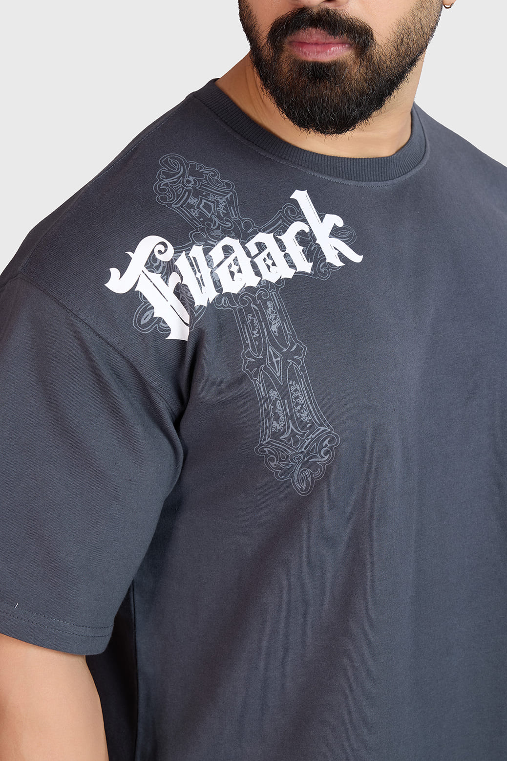 Eagle Oversized T-shirt Dark Grey - Image 4
