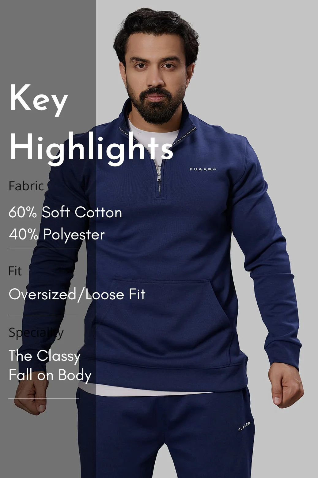 Eclipse Pullover Navy - Image 7