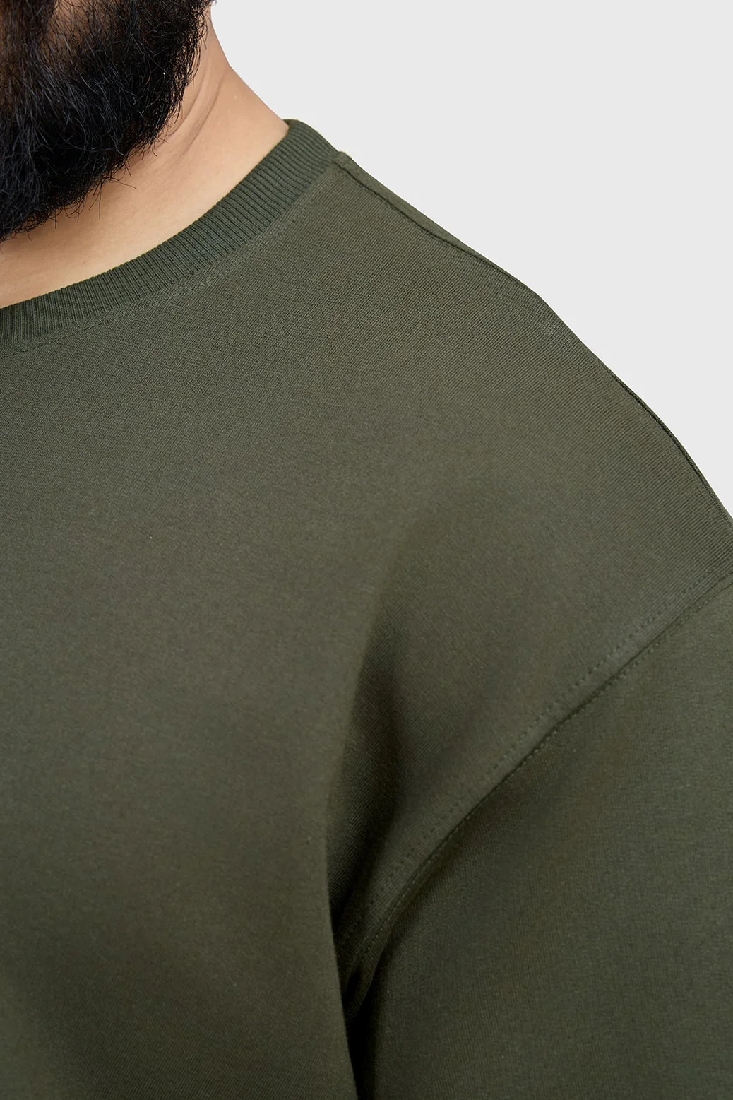 Edge Oversized T-shirt Olive - Image 4