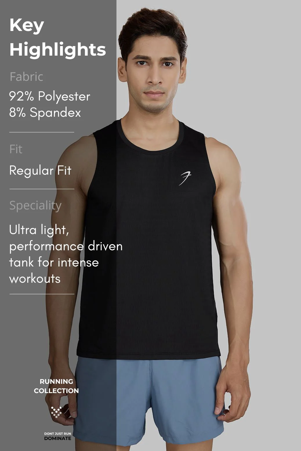 Ember Running Tank Black - Image 8