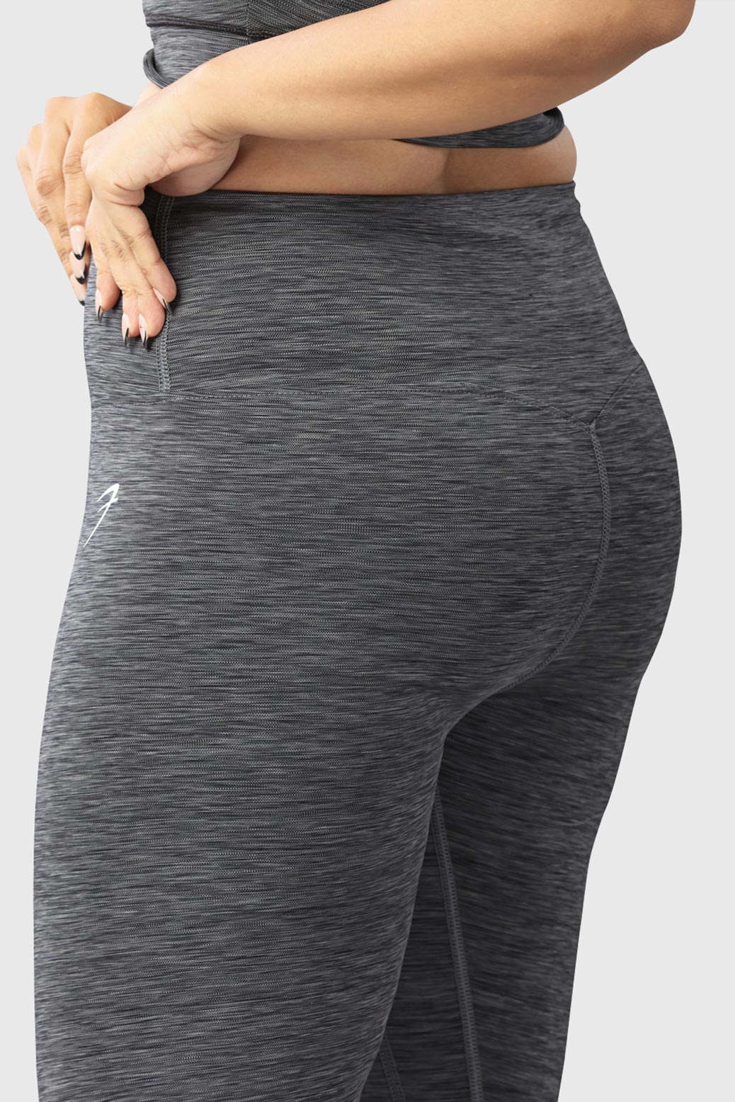 Essential Melange Leggings Grey - Image 4